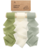 Chiffon Ribbon with Wooden Spool 2" x 15 Yd (Green & Cream)