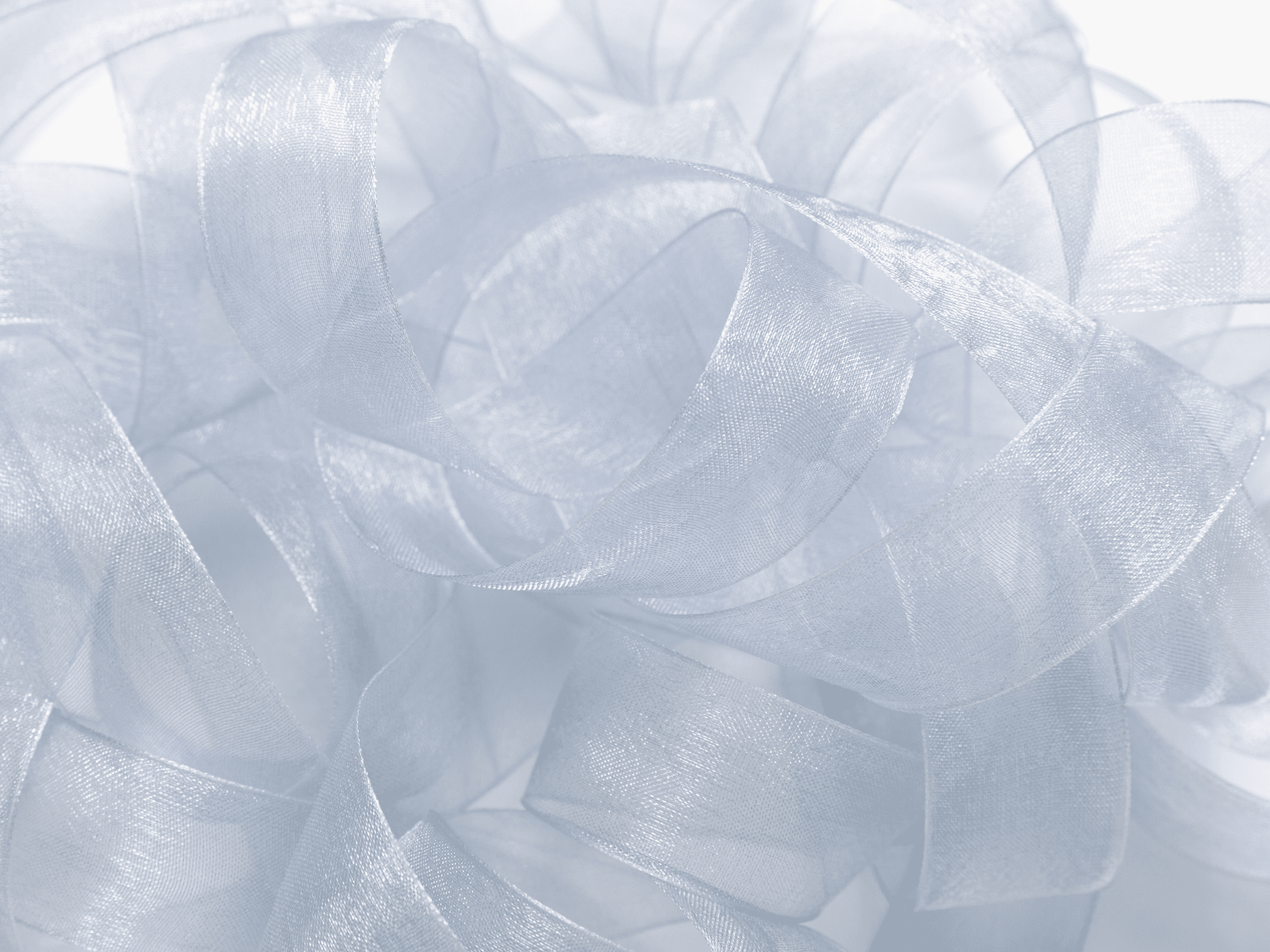 Organza Sheer Ribbon 1“ x 30 Yd (Cream White Blue & Green) - Vitalizart