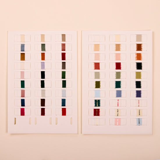 Luxury Swatch Book – Velvet, Silk Satin, Chiffon, Cotton, Organza & Printed Ribbon, Custom logo Collection - Vitalizart