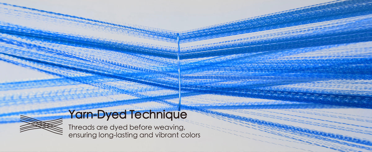 Blue satin ribbon shown in a slim kraft dispenser and on a round cardboard spool.