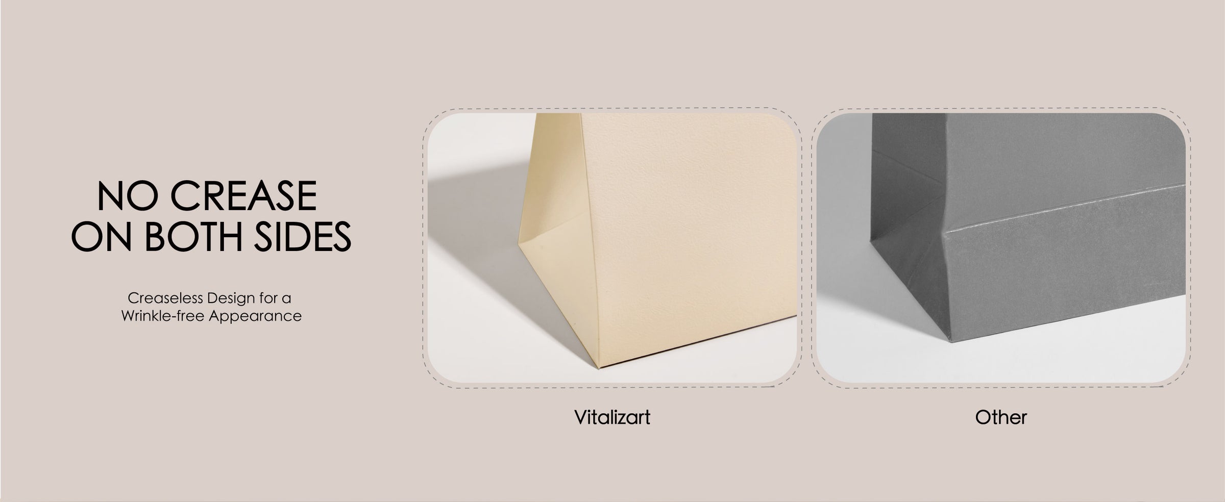 Cream white mini paper gift bags with ribbon handles displayed together in a coordinated product lineup