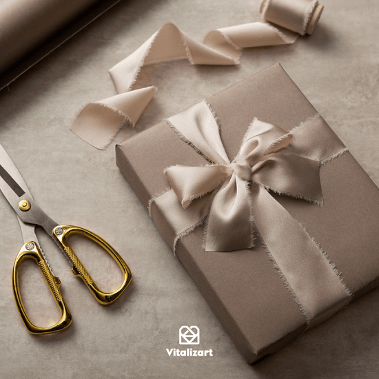 Light nude silk satin ribbon draped to show its sheen