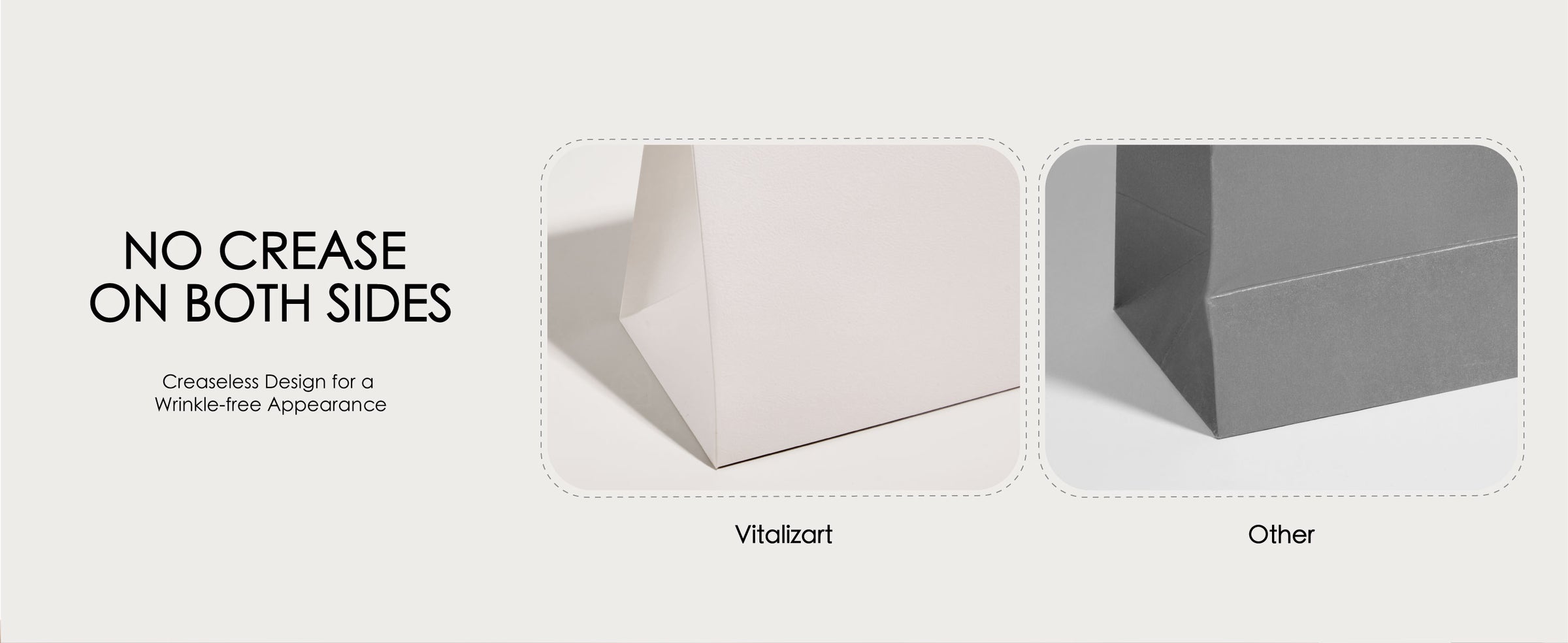 White small paper gift bags with ribbon handles displayed together in a coordinated product lineup