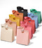 Vitalizart Paper Gift Bags With Ribbon Handles Set of 10 Assorted Colors Bulk Reusable For Gift Wrap 8.07"x4.72"x9.84" Medium Size (Mixed Colors)