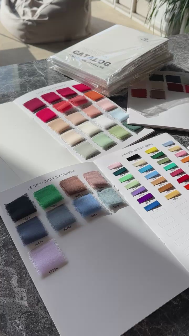 Swatch Book – Velvet, Silk Satin, Chiffon & Cotton Samples