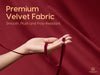 Vitalizart 3/8" Velvet Ribbon Red 15 Yard (Red 15YD） - Vitalizart