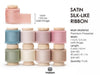 Silk Satin Ribbon With Wooden Spool 1" x 45 Yd (Mixed Color) - Vitalizart