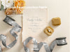 Deluxe Velvet Ribbon Set With Wooden Spool 1" x 9Yd (Metallic Silver) - Vitalizart