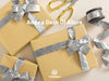 Deluxe Velvet Ribbon Set With Wooden Spool 1" x 9Yd (Metallic Silver) - Vitalizart