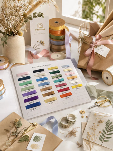 Vitalizart Custom Double-Faced Satin Ribbon – 1" x 100Yd