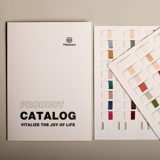 Luxury Swatch Book – Velvet, Silk Satin, Chiffon, Cotton, Organza & Printed Ribbon, Custom logo Collection - Vitalizart