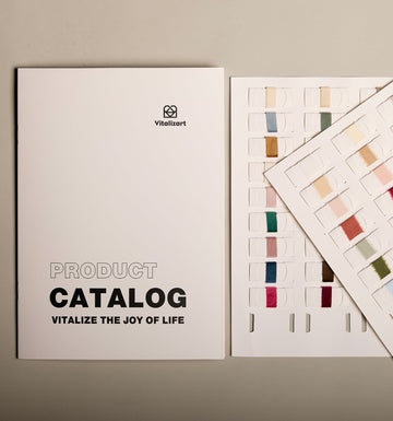 Vitalizart ribbon product catalog and color sample cards
