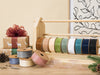 Organza Sheer Ribbon 1“ x 30 Yd (Cream White Blue & Green) - Vitalizart