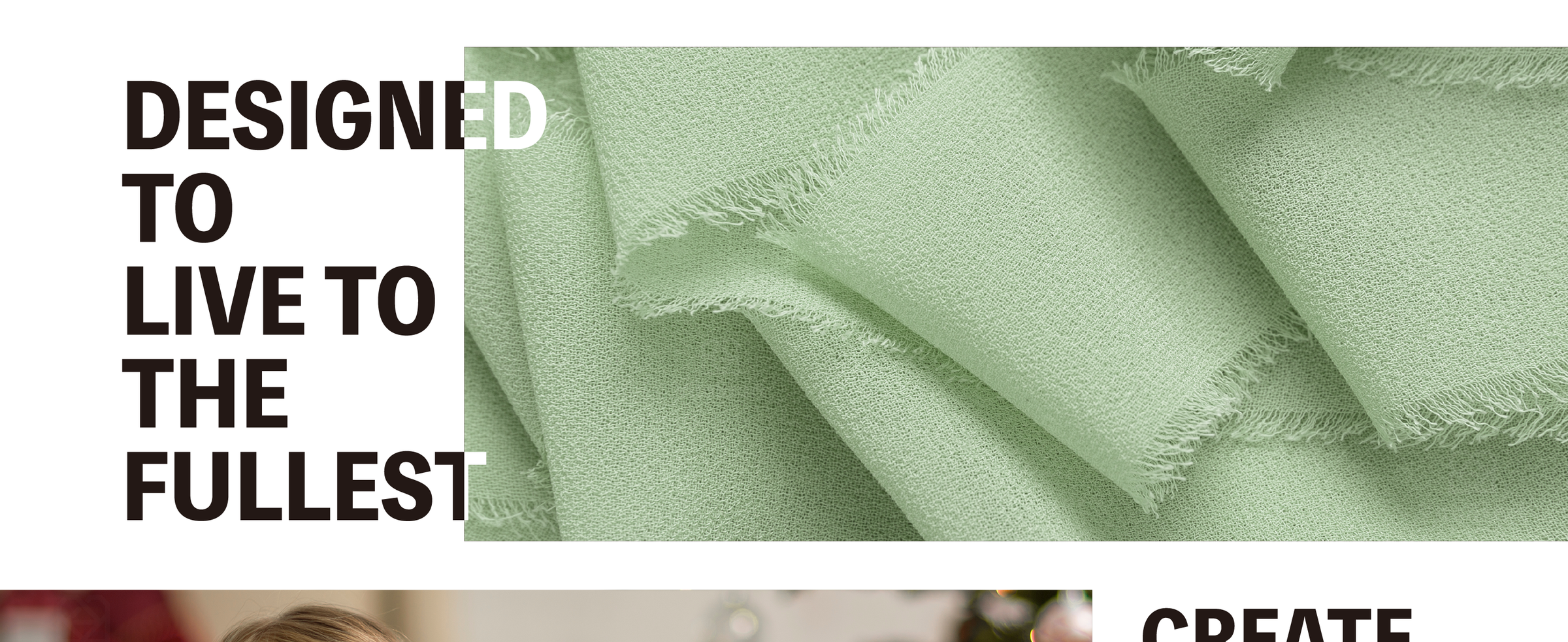 Close-up of layered sage green chiffon ribbon showing its fine weave and naturally fringed edges