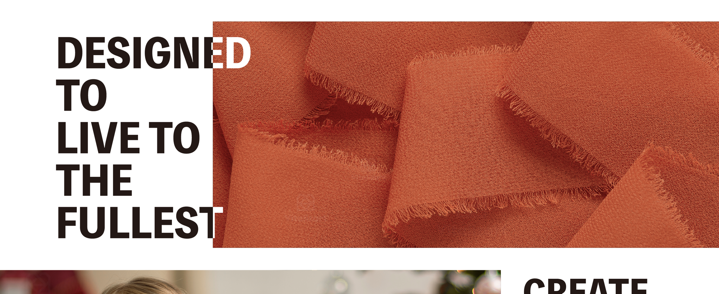 Layered terracotta chiffon ribbon in close-up, showing its fine weave and softly frayed edges.
