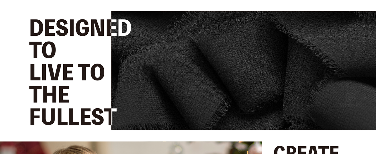 Layered black chiffon ribbon in close-up, showing its fine weave and softly frayed edges.