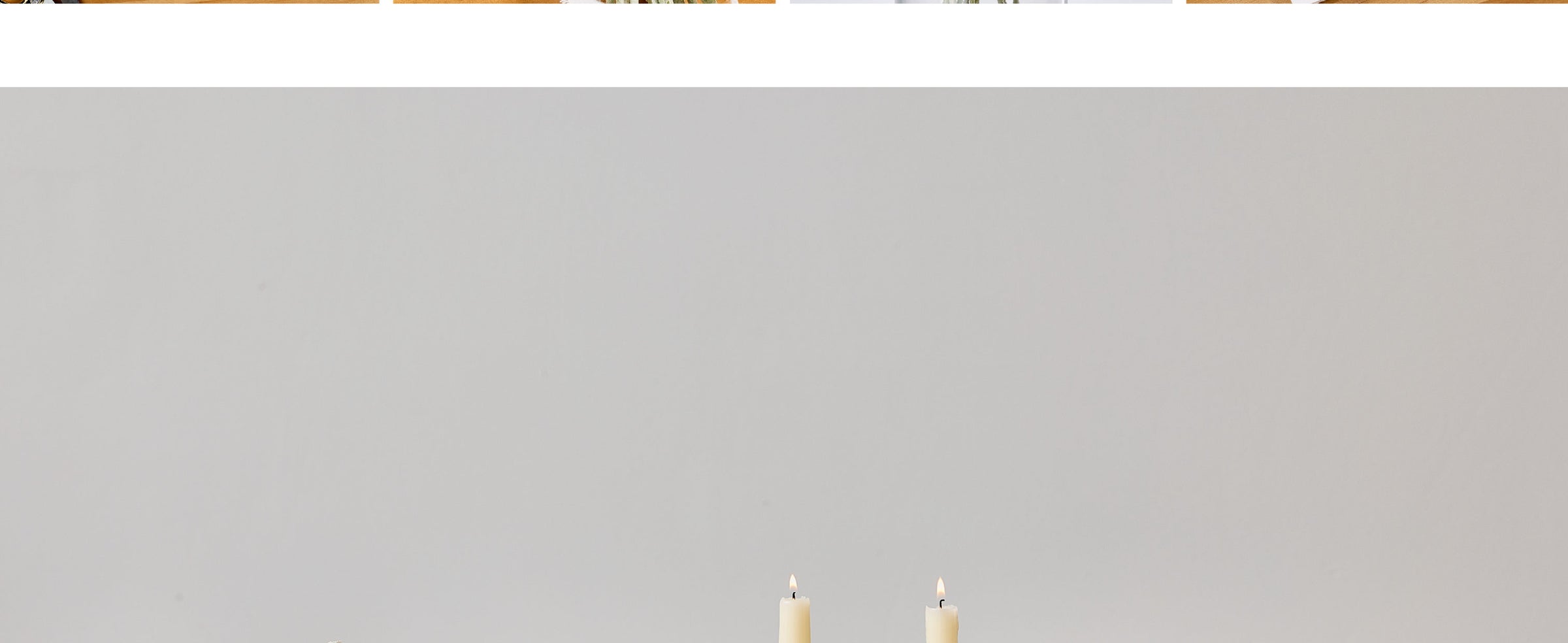 White frayed cotton ribbon decorates a flower vase and wraps an embossed invitation with a wax seal