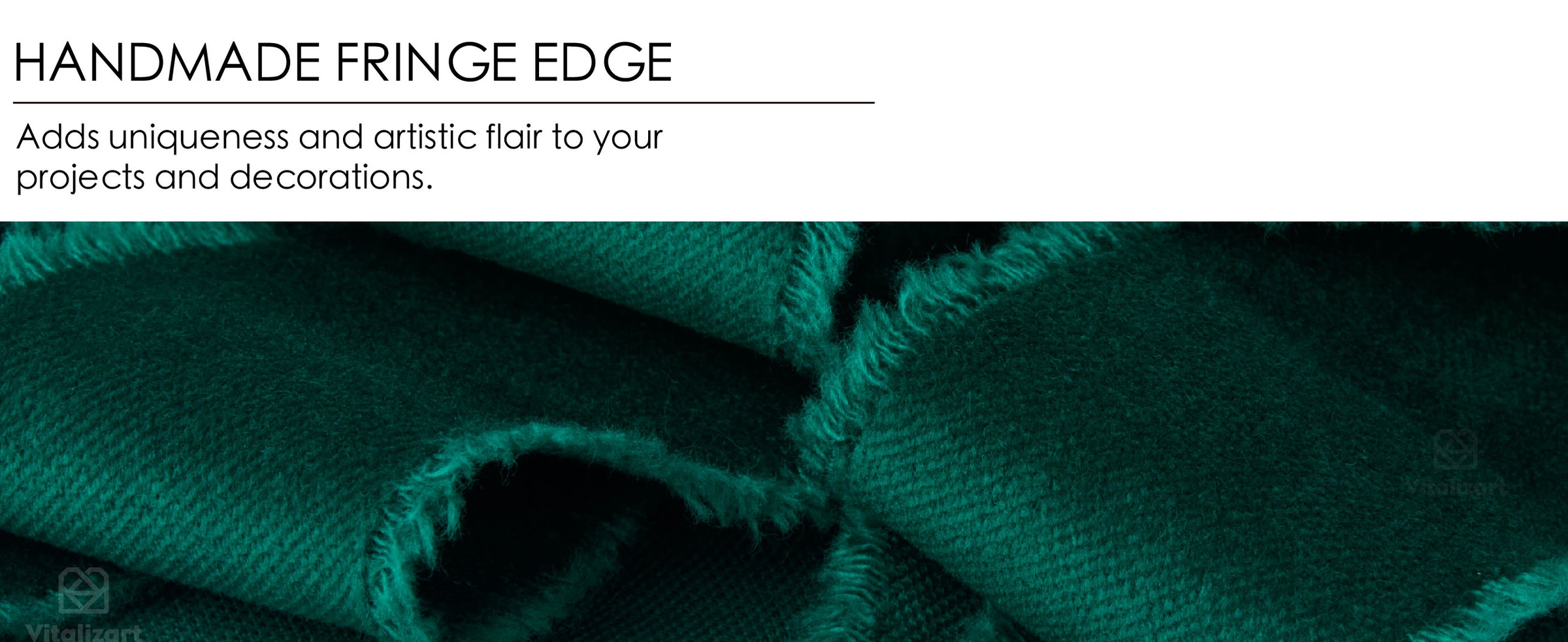 Close-up of dark green velvet ribbon folds showing soft texture and handmade fringed edges