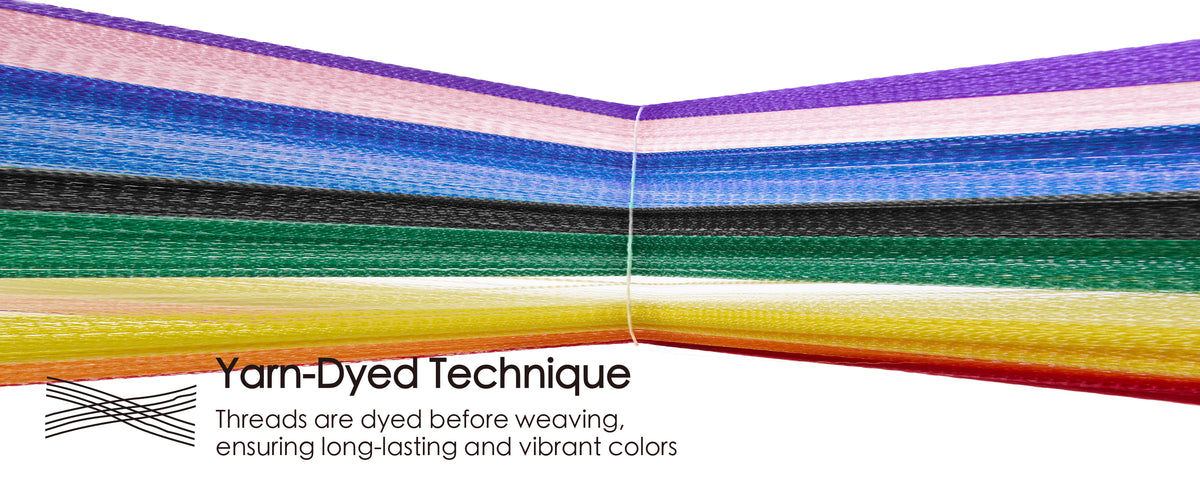 Close-up of layered rainbow satin ribbons showing glossy woven texture and finished edges