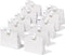 Paper Gift Bags With Ribbon Handles Set of 10 White Bulk Reusable  7.87"x3.54"x7.09" Small Size(White)