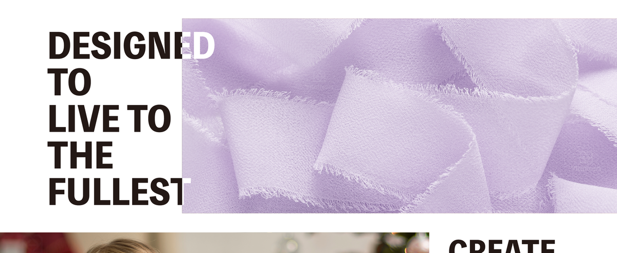 Close-up of lavender chiffon ribbon layered in soft folds, showing its sheer weave and frayed edges.